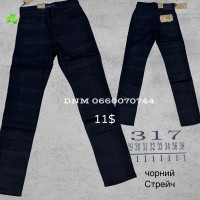 Luvans  Класичні джинси чорного кольору Classic fit 29-38 317