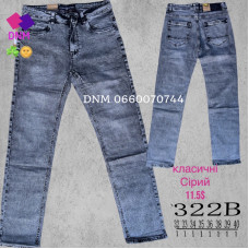 Luvans  Класичні джинси сірого кольору Classic fit 32-40 322B
