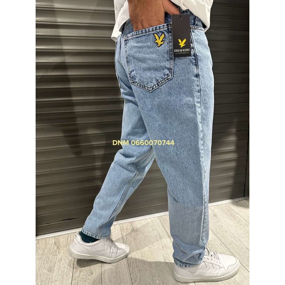Lyle & Scott Мом джинси синього кольору Mom fit 29-36 027