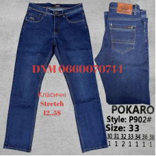 Pokaro Класичні джинси синього кольору Classic fit 30-38 902