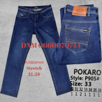 Pokaro Класичні джинси синього кольору Classic fit 30-38 905