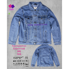 SPPS  Куртка джинсова блакитного кольору з капюшоном весна M-4Xl 2013