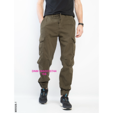 Superlupp Джогери брюки хакі кольору з боковими кишенями Jogger fit 29-38 85506-1