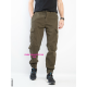 Superlupp Джогери брюки хакі кольору з боковими кишенями Jogger fit 29-38 85506-1