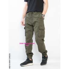 Superlupp Джогери брюки хакі кольору з боковими кишенями Jogger fit 30-38 8B16