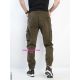 Superlupp Джогери брюки хакі кольору з боковими кишенями Jogger fit 30-40 85503-1