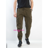 Superlupp Джогери брюки хакі кольору з боковими кишенями Jogger fit 30-40 85503-1