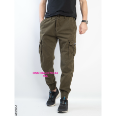 Superlupp Джогери брюки хакі кольору з боковими кишенями Jogger fit 29-38 85505-1