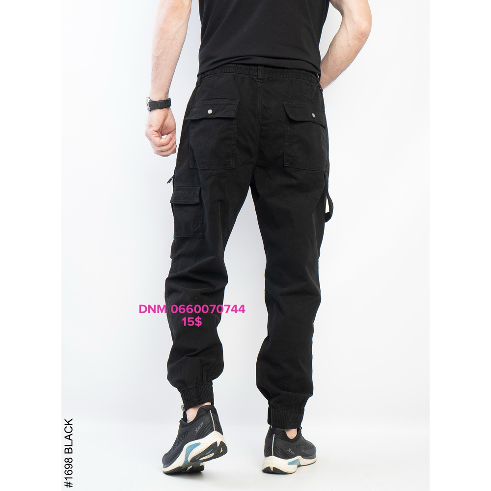 Superlupp Джогери брюки чорного кольору Joggers 30-40 1698