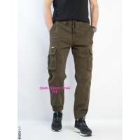 Superlupp Джогери брюки хакі кольору з боковими кишенями Jogger fit 29-38 85501-1