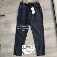 Vingvgs Мом резинка джинси сірого кольору весна 29-38 5720-1