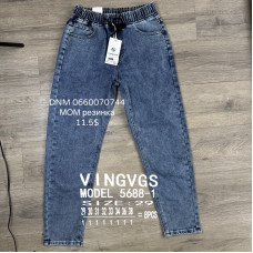 Vingvgs Мом джинси пояс на резинці синього кольору Mom fit 29-38 5788-1