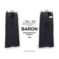 Baron Wide leg джинси сірого кольору широкі 21-26 241