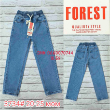 Forest Мом джинси пояс на резинці синього кольору Mom fit 20-25 3734
