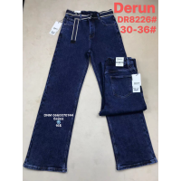 Derun Wide leg джинси синього кольору широкі 30-36 8226