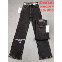 Derun Wide leg джинси сірого кольору широкі 25-30 8208