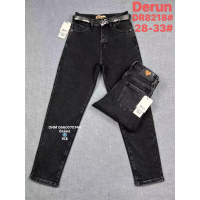 Derun Мом джинси сірого кольору Mom fit 28-33 8218