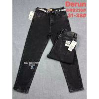 Derun Мом джинси сірого кольору Mom fit 31-38 8216