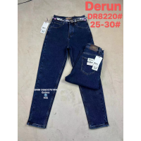 Derun Мом джинси синього кольору Mom fit 25-30 8220
