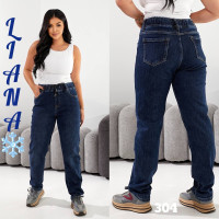 Liana  Мом джинси синього кольору Mom fit 30-36 304