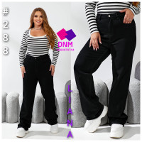 Liana  Палаццо джинси чорного кольору Palazzo 32-42 288