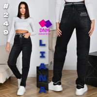 Liana  Мом джинси сірого кольору Mom fit 25-30 249