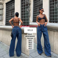 Bella Баггі джинси синього кольору Baggy 34-42 4441