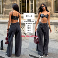 Bella Баггі джинси сірого кольору Baggy 34-42 4533