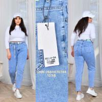 Derun Мом джинси блакитного кольору Mom fit 31-38 8111