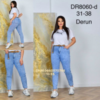 Derun Мом джинси блакитного кольору Mom fit 31-38 8060