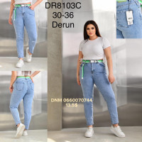 Derun Мом джинси блакитного кольору Mom fit 30-36 8103