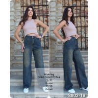 Fashion Wide leg джинси іржавого кольору широкі 26-31 8802-1
