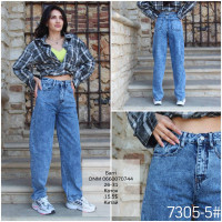 Fashion Баггі джинси синього кольору Baggy 26-31 7305-5