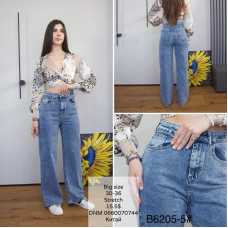 Fashion Straight джинси синього кольору рівні 30-36 6205-5