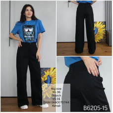 Fashion Straight джинси рівного крою чорного кольору весна  6205-15