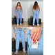 Feerars  Мом джинси пояс на резинці синього кольору Mom fit 30-36 8018