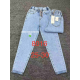 Feerars  Мом джинси пояс на резинці синього кольору Mom fit 25-30 8016