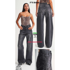 It’s basic  Wide leg джинси сірого кольору широкі 32-36 2498-14