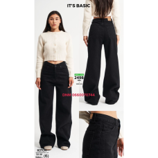 It’s basic  Wide leg джинси чорного кольору широкі 32-36 2498-1