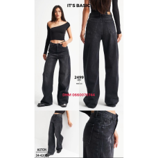 It’s basic  Wide leg джинси сірого кольору широкі 34-42 2499-1