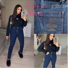 Lady N  Американка джинси синього кольору Skinny fit 31-38 1785