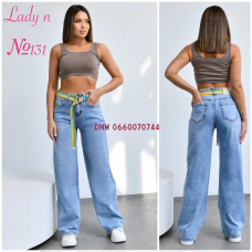 Lady N  Палаццо джинси блакитного кольору стрейч весна 25-30 131