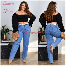 Lady N  Мом джинси блакитного кольору Mom fit 30-36 155