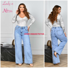 Lady N  Палаццо джинси блакитного кольору стрейч весна 32-42 784