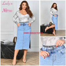 Lady N  Спідниця джинсова блакитного кольору стрейч весна 31-38 790