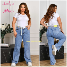 Lady N  Палаццо джинси блакитного кольору стрейч весна 30-36 150