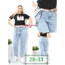 Lanbai Мом джинси блакитного кольору Mom fit 28-33 8802