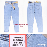 Lanbai Мом джинси блакитного кольору Mom fit 31-38 8804