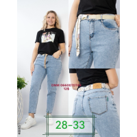 Lanbai Мом джинси блакитного кольору Mom fit 28-33 8805