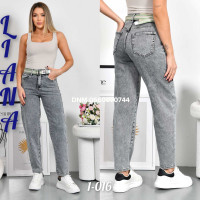 Liana  Мом джинси сірого кольору Mom fit 25-30 1-016